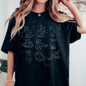 Cats 90s Vintage Style Tshirt, Retro Cat Mom Y2k Kitten Shirt, Cat Lovers Gift,